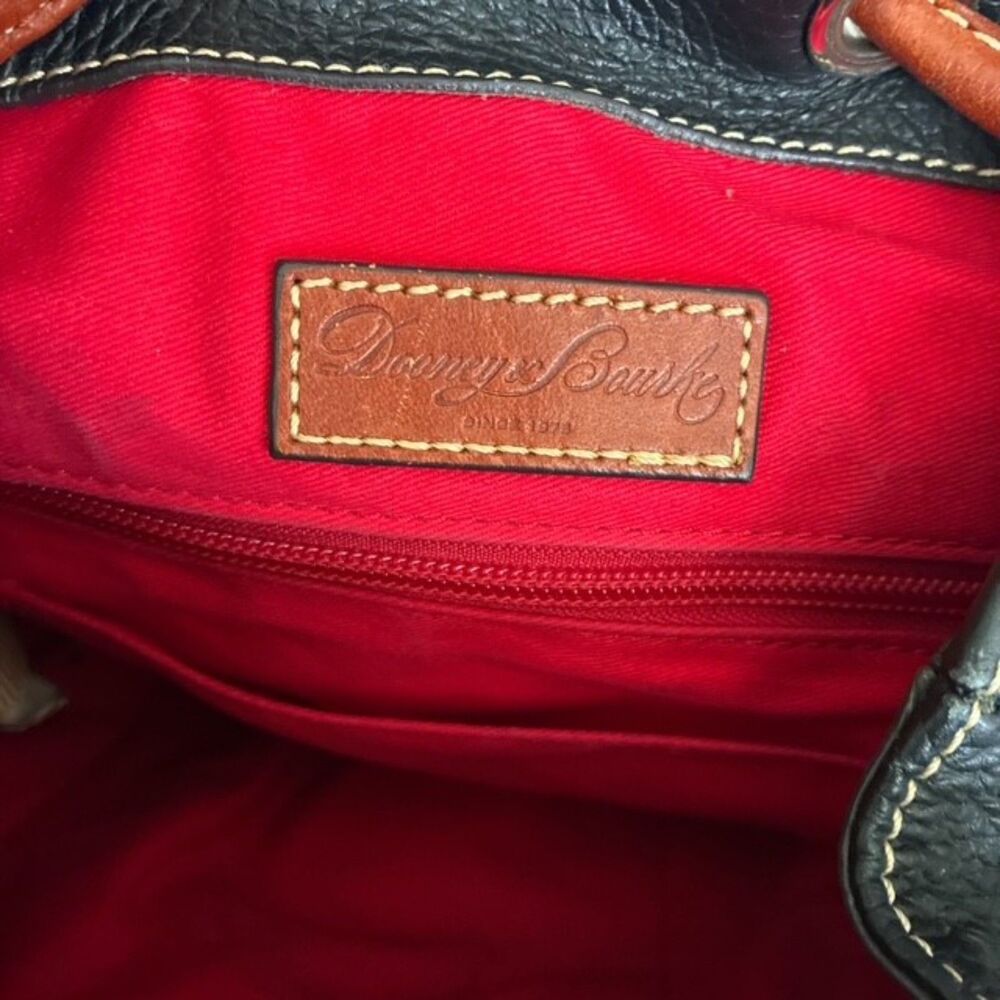 Dooney & Bourke Black Pebble Grain Leather Murphy Backpack Tassel EUC - Picture 7 of 7